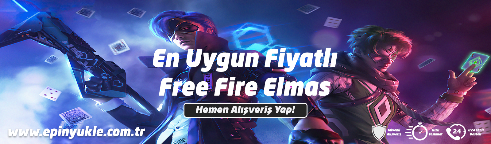 Epin Yükle - En Uygun Fiyatlı Free Fire Elmas